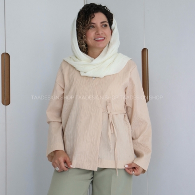 شومیز زنانه پاپیونی مدل کاتیا