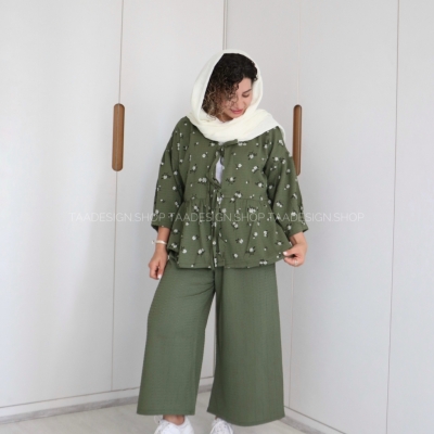 ست شومیز و شلوار مدل آنیکا