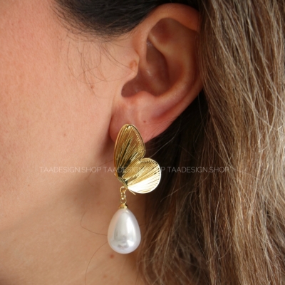 گوشواره طرح پروانه مدلEa9012