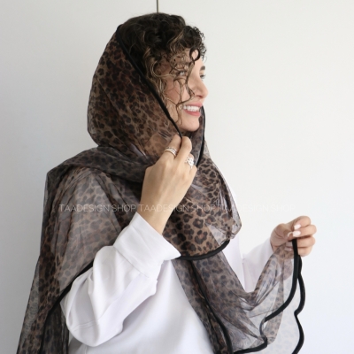 شال مجلسی توری مدل گیشا