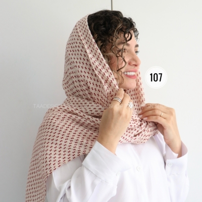 شال پلیسه وارداتی مدل سوسن