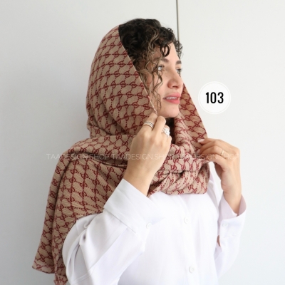 شال پلیسه وارداتی مدل سوسن