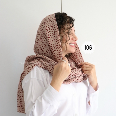 شال پلیسه وارداتی مدل سوسن