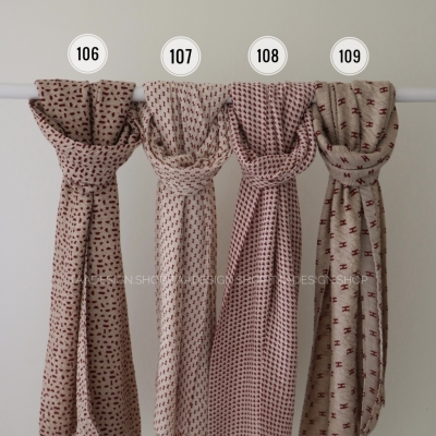 شال پلیسه وارداتی مدل سوسن