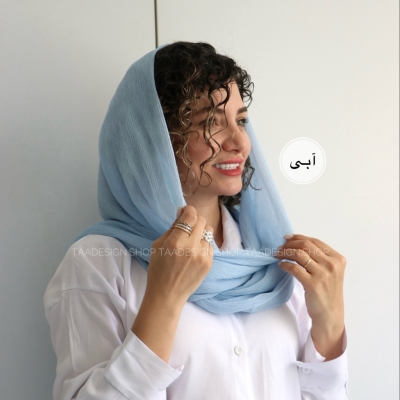 شال حریر پلیسه مدل گیشنیز