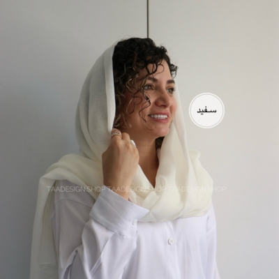 شال لینن شاینی مدل نسترن