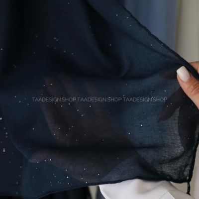 شال لینن شاینی مدل نسترن