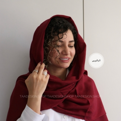 شال لینن شاینی مدل نسترن