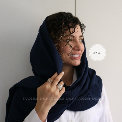 شال لینن وارداتی مدل نعنا