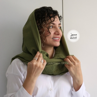 شال لینن وارداتی مدل نعنا