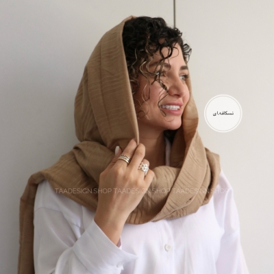 شال لینن وارداتی مدل نعنا