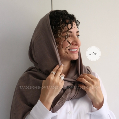 شال لینن وارداتی مدل نعنا