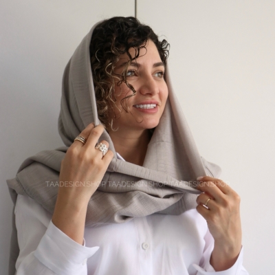 شال لینن وارداتی مدل نعنا