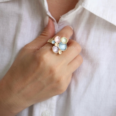 انگشتر زنانه میناکاری مدلRi4013