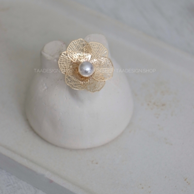 انگشتر زنانه گل دار مدلRi4019