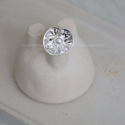 انگشتر زنانه طرح نیلوفر آبی مدلRi4023