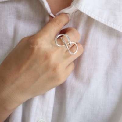 انگشتر زنانه طرح بی نهایت مدلRi4024