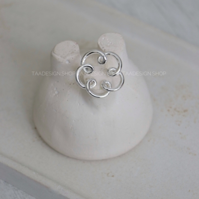 انگشتر زنانه طرح فرفری مدلRi4025