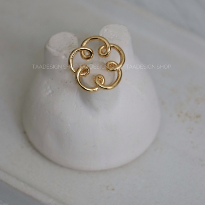 انگشتر زنانه طرح فرفری مدلRi4025