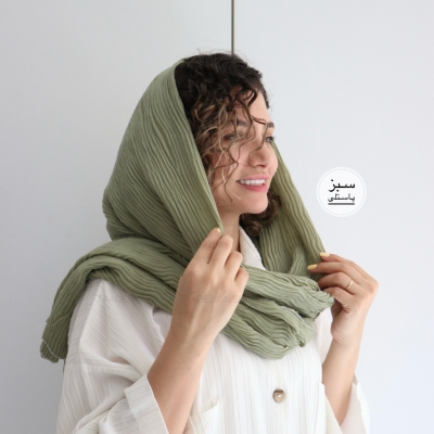 شال پلیسه لمه دوزی مدل ریحون