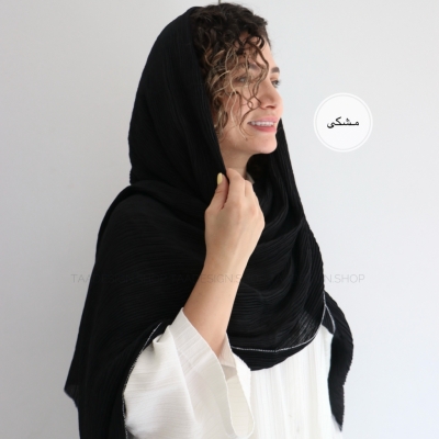 شال پلیسه لمه دوزی مدل ریحون