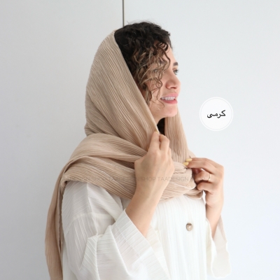 شال پلیسه لمه دوزی مدل ریحون