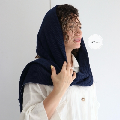 شال پلیسه لمه دوزی مدل ریحون