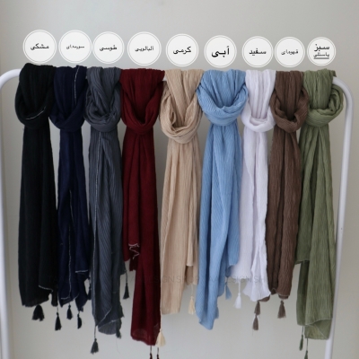 شال پلیسه لمه دوزی مدل ریحون