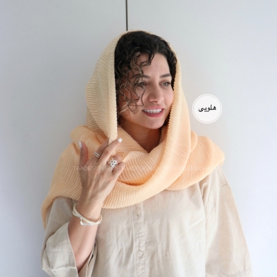 شال پلیسه لینن مدل آکا