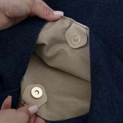 کیف بزرگ دانشجویی مدل رومال جین