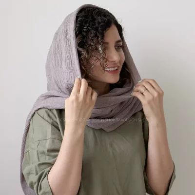 شال  پلیسه ریز مدل ترخون