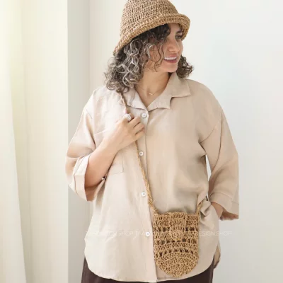 کیف زنانه موبایلی رافیا مدل 3005