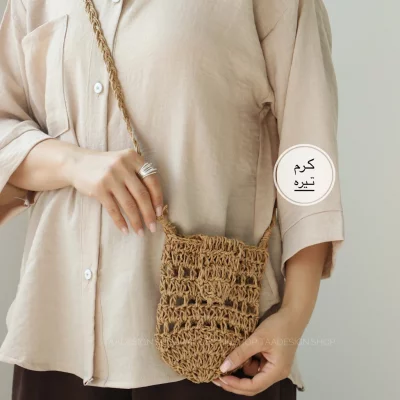 کیف زنانه موبایلی رافیا مدل 3005