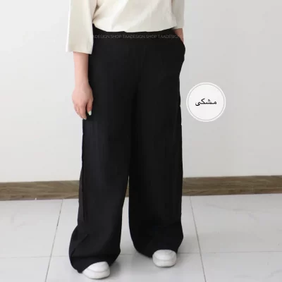 شلوار بگ پارچه ای زنانه مدل ماتو