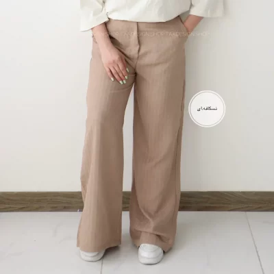 شلوار بگ پارچه ای زنانه مدل ماتو