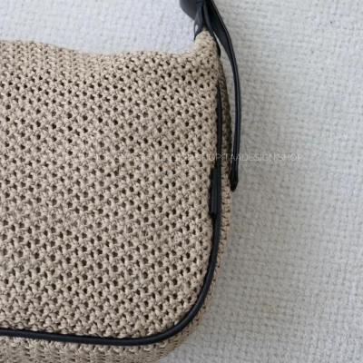 کیف زنانه دوشی مدل کمند رافیا