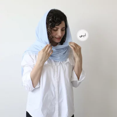 شال  پلیسه لبه دانتل  مدل پاپیتال