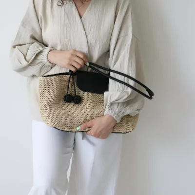 کیف زنانه بزرگ مدل ماهرخ رافیا