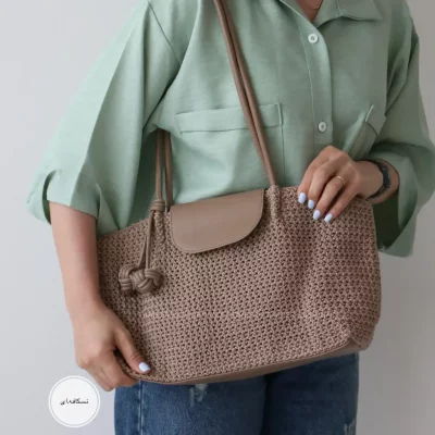 کیف زنانه بزرگ مدل ماهرخ رافیا