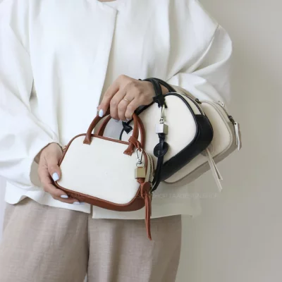 کیف زنانه دوشی - دستی مدل شرمینا کتان