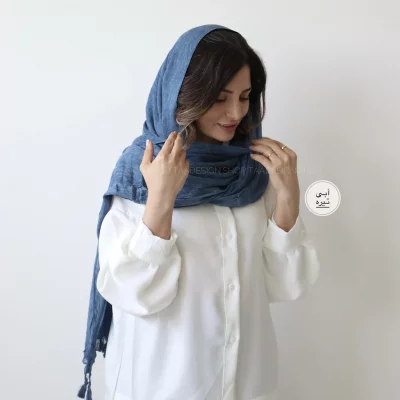 شال لینن وارداتی مدل فلورانس