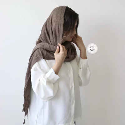 شال لینن وارداتی مدل فلورانس