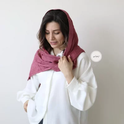 شال لینن وارداتی مدل فلورانس