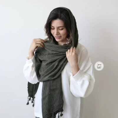 شال لینن وارداتی مدل فلورانس