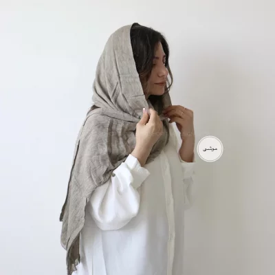 شال لینن وارداتی مدل فلورانس