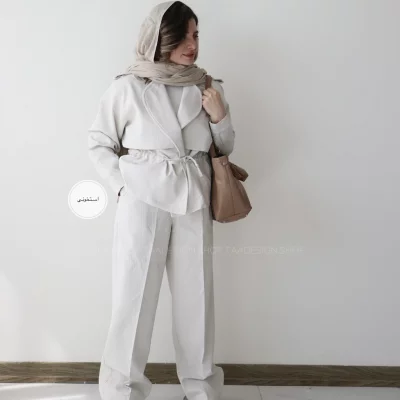 ست ترنچ کت و شلوار مدل رایا