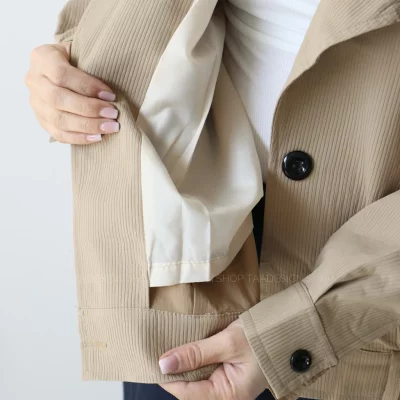 ترنچ کت مدل شارمین