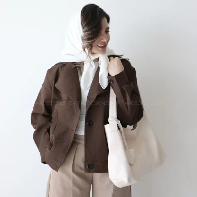 ترنچ کت مدل شارمین