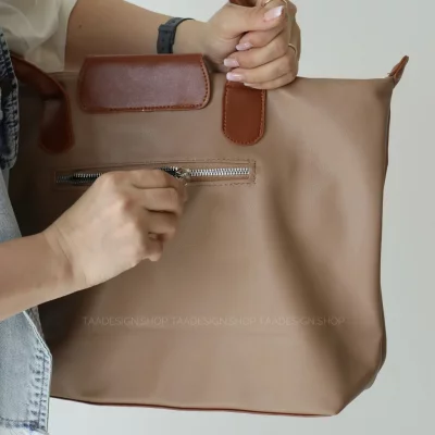 کیف زنانه بزرگ مدل شارلوت چرمی