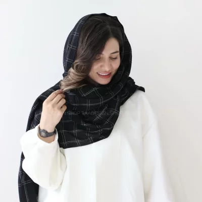 شال مخمل پاییزی مدل بلک رز